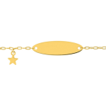 Orfva gourmette bb petite toile (or jaune 9k)