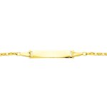 Orfva gourmette bb rectangle maille forat or jaune 9k