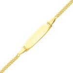 Orfva gourmette bb rectangulaire arrondie maille gourmette (or jaune 9k)