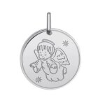 Orfva mdaille ange dans le ciel en or blanc