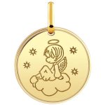 Orfva mdaille ange dans les cieux (or jaune 9k)