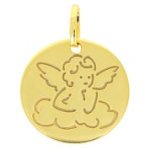 Orféva médaille ange ciselé Orféva médaille ange ciselé