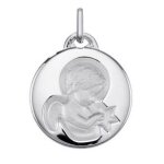 Orfva mdaille ange  l'etoile double finition (argent)