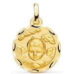 Orfva mdaille ange dans les nuages or jaune