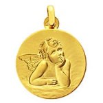 Orféva médaille ange pensif Orféva médaille ange pensif