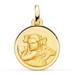 Orfva mdaille ange petite fille or jaune 9k