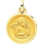 Orfva mdaille ange raphael en cachet or jaune