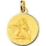 Orfva mdaille ange raphal cercle or jaune