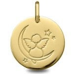 Orfva mdaille ange rveur (or jaune)