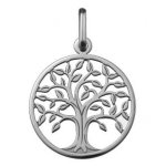 Orfva mdaille arbre de vie ajoure (or blanc)