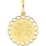 Orfva mdaille arbre de vie entourage ajour en plaqu or