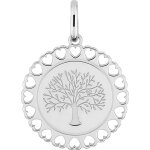 Orféva médaille arbre de vie entourage coeurs argent Orféva médaille arbre de vie entourage coeurs argent