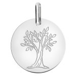 Orf�va medaille arbre de vie en or blanc