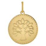Orf�va m�daille l'arbre de vie perl�e (or jaune)