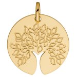 Orfva mdaille arbre de vie tronc ajour (or jaune)