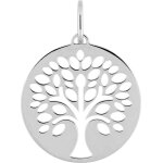 Orfva mdaille  mon bel arbre de vie  or blanc 9k