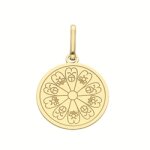 Orf�va m�daille coccinelles or jaune