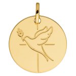 Orfva mdaille colombe divine (or jaune)