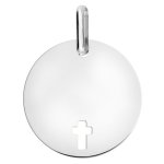 Orféva médaille croix ajourée or blanc Orféva médaille croix ajourée or blanc