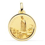 Orfva mdaille notre - dame de fatima (or jaune 9k)