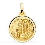 Orfva mdaille notre - dame de lourdes (or jaune 9k)