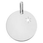 Orf�va la m�daille une �toile te guidera (or blanc)