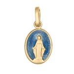 Orf�va m�daille miraculeuse bleue(or jaune)