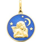 Orfva mdaille petit ange dans la nuit or jaune