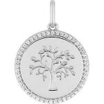 Orféva médaille ronde arbre de vie oxydes argent Orféva médaille ronde arbre de vie oxydes argent