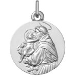 Orf�va m�daille de saint antoine de padoue en argent