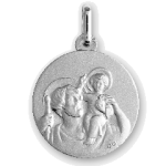 Orfva ma mdaille saint christophe or blanc 9k