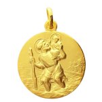 Orfva mdaille saint christophe or jaune