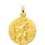 Orfva mdaille saint - christophe en plaqu or