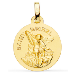 Orfva mdaille saint - michel le combattant en or jaune 9k