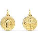 Orfva mdaille scapulaire saint - benoit or jaune