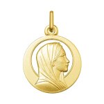 Orfva mdaille vierge ajoure or jaune