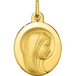 Orfva mdaille vierge aurole ovale (or jaune 9k)