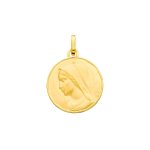 Orfva mdaille vierge au collier (or jaune 9k)