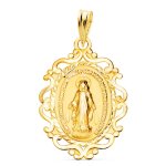 Orfva mdaille vierge miraculeuse arabesque (or jaune 9k)