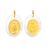 Orfva mdaille vierge miraculeuse nacre (or jaune)