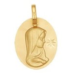 Orf�va m�daille vierge ovale