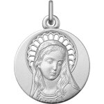 Orf�va m�daille de la vierge rosace en argent