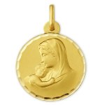 Orfva mdaille vierge au voile cisele