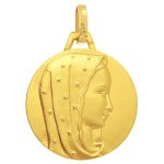 Orfva mdaille vierge au voile toil