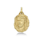 Orfva mdaille le visage du christ or jaune