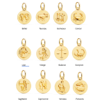 Orfva mdaille zodiaque satine or jaune
