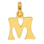 Orfva pendentif alphabet lettre m