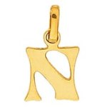 Orfva pendentif alphabet lettre n