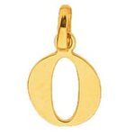 Orfva pendentif alphabet lettre o