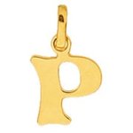 Orfva pendentif alphabet lettre p